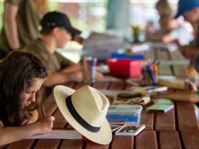 Równolegle odbywały się zajęcia edukacyjne dla najmłodszych- fot. Marek Węgrzynowicz