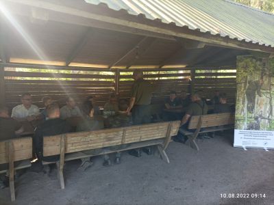 Spotkanie odbyło sie na terenie szkółki leśnej Nadleśnictwa Szczebra- fot. Joanna Jadeszko