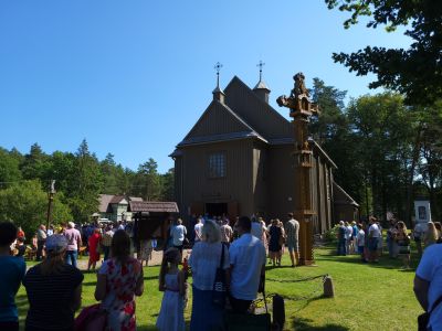 Msza święta we wsi Połusze- fot. Adam Sieńko